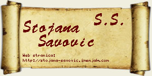 Stojana Savović vizit kartica